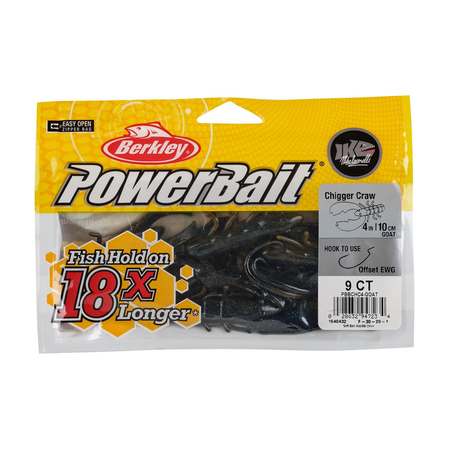 Berkley® PowerBait® 4" Chigger Craw Original Soft Baits 9-Pack - view number 3